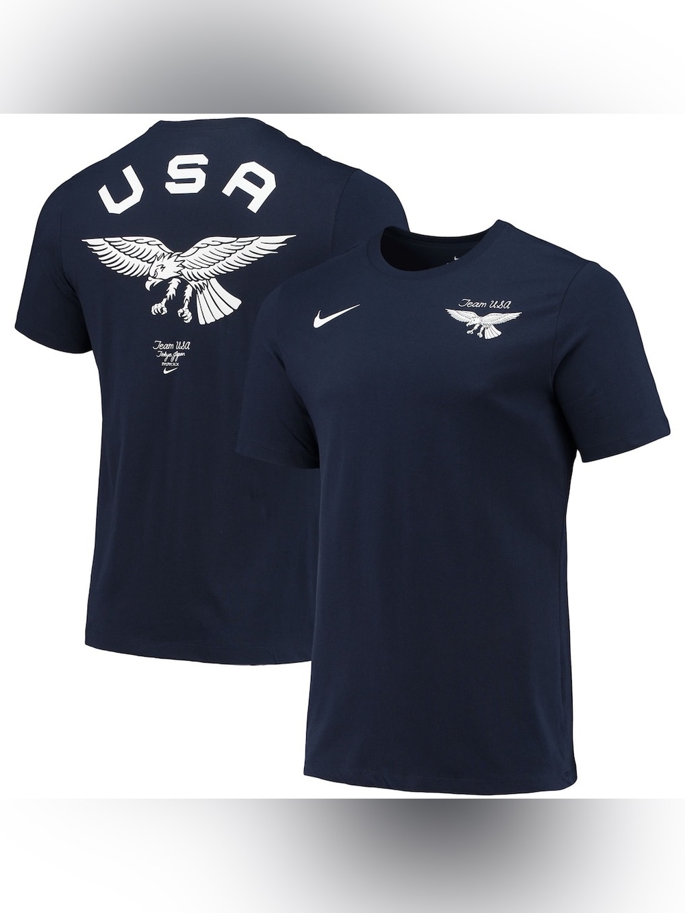 Nike Men’s Navy Team USA Eagle Short Sleeve T-Shirt Size S